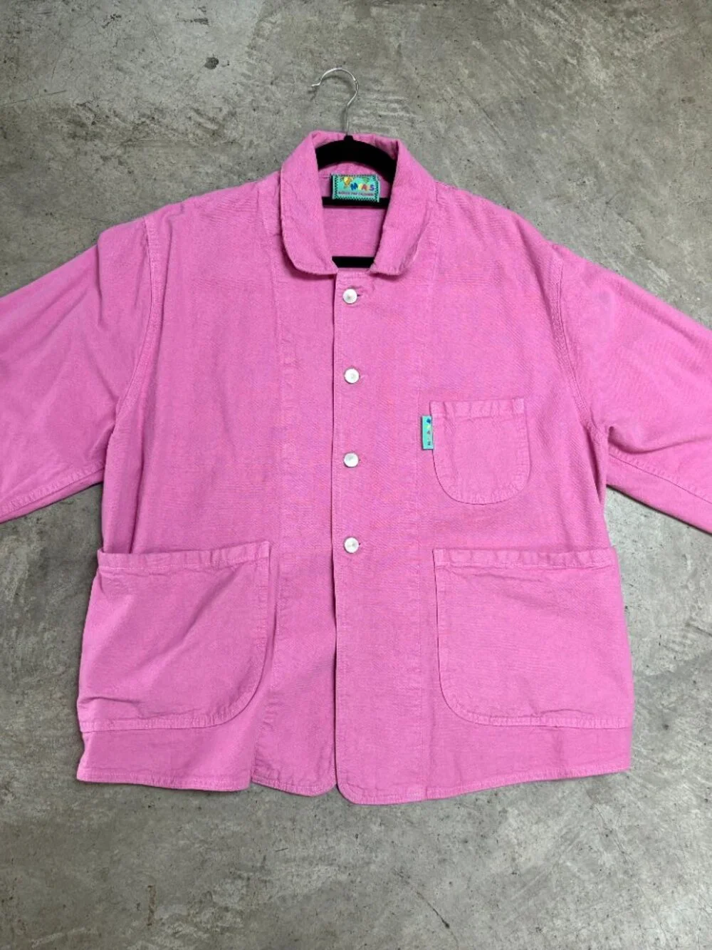 Meals Forager Chore Jacket in Donut Pink, Size Small - Picture 3 of 5